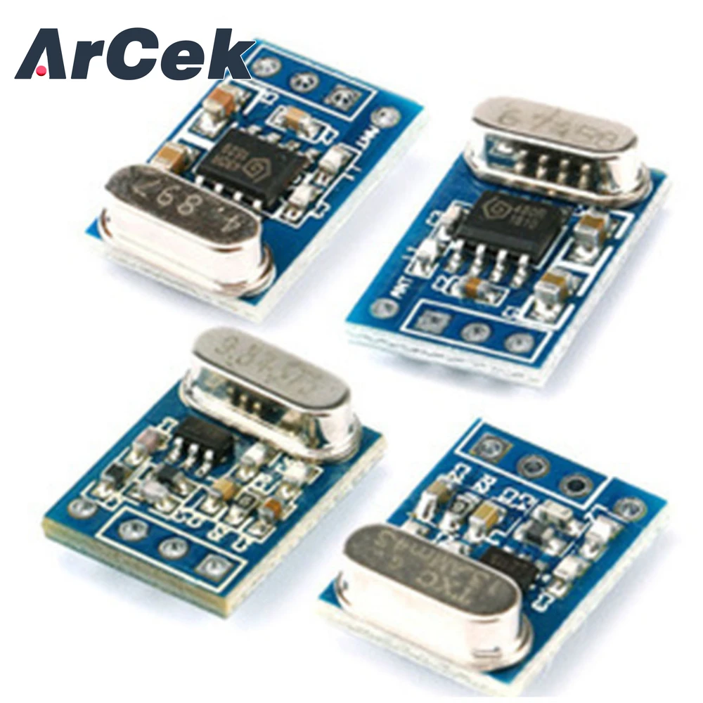 1Set 2Pcs 433MHZ Wireless Transmitter Receiver Board Module SYN115 SYN480R ASK/OOK Chip PCB for arduino