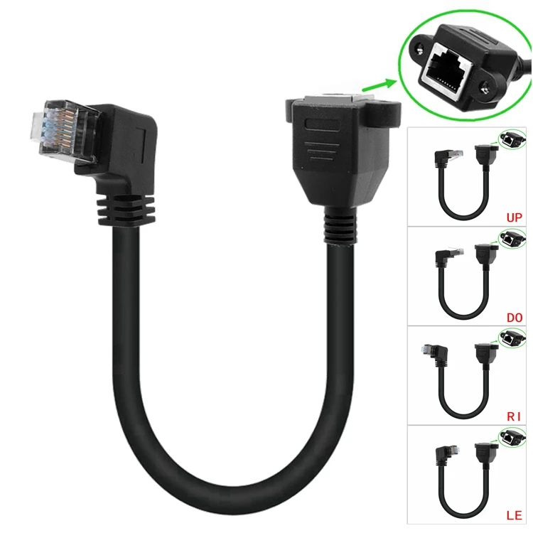 

Cat6 Ethernet Cable RJ45 Right Angle UTP Network Cable Patch Cord 90 Degree Cat6a Lan Cables for Laptop Router TV BOX