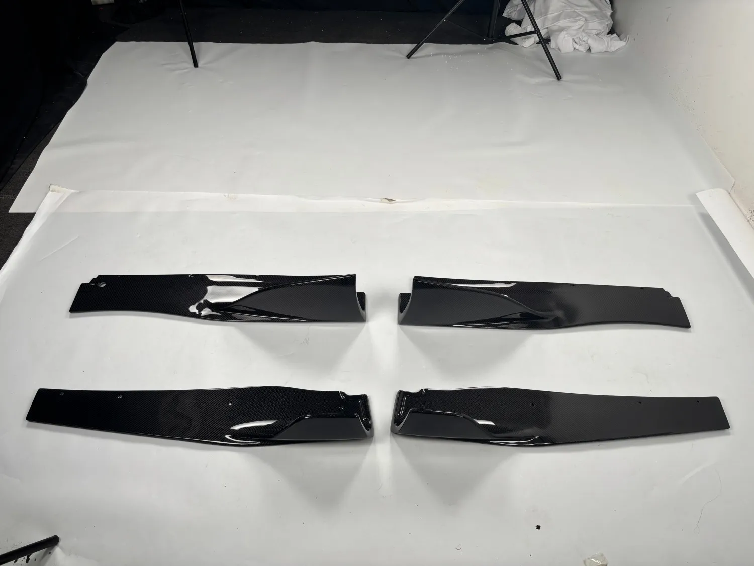 Hoge Glanzende Koolstofvezel Auto Bumper Side Rok Voor McLaren 720S FR Stijl Body Kits Rocker Panelen