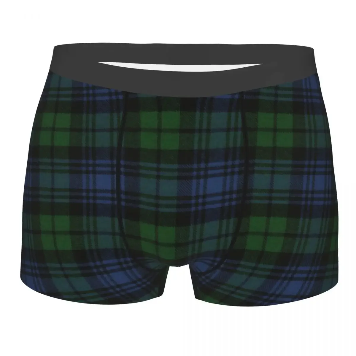 Black Watch Ancient Scottish Tartan Underwear Men Sexy Print Geometric Plaid Boxer Shorts Panties Briefs Breathbale Underpants