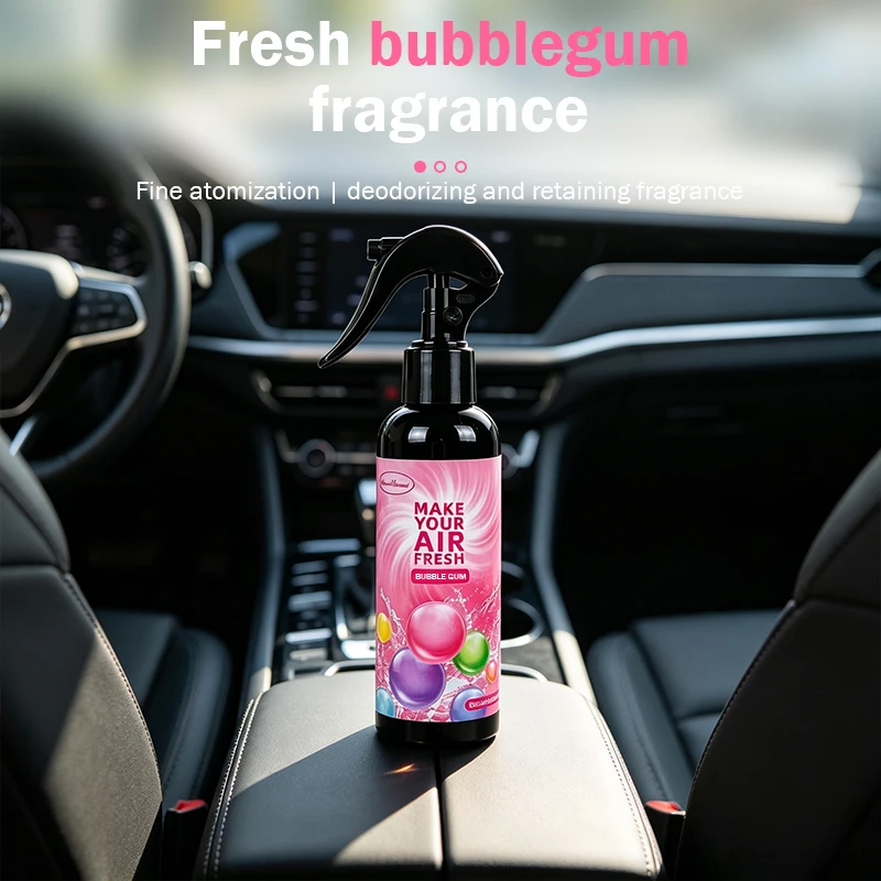 1pcs Bubble gum Premium Car Air Freshener, 150ml Fragrance Spray for Cars, Homes, Clothes and Bathrooms, Long-Lasting Pleasant Scent, Romantic Atmosphere, Ideal for Wardrobes, Pet Rooms, Lockers, Shoe Cabinets, Offices, Hotels, Gifts, Weddings/Travel