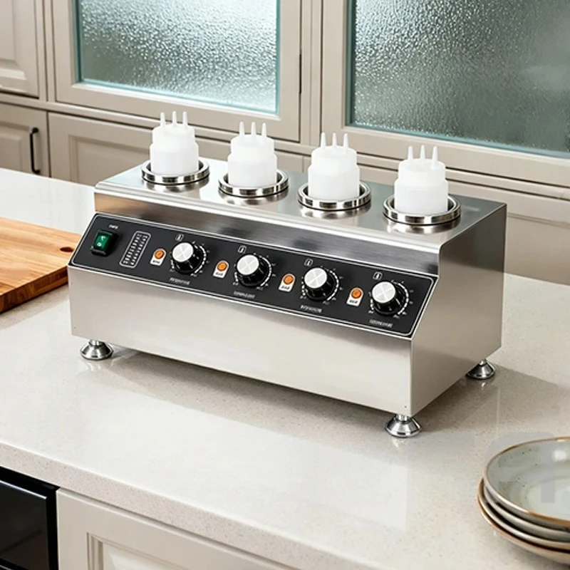 

[Best-selling] Commercial Sauce Warmer Electric Chocolate Melter Jam Heating Pot Stainless 30~85°C Steel Catering Equipment For