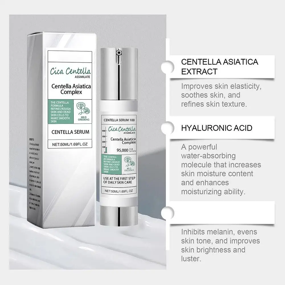 New For Centella Serum Rejuvenating Facial Skin Pores Repair Redness Moisturizing Calming Essence Facial Skin Care Cream