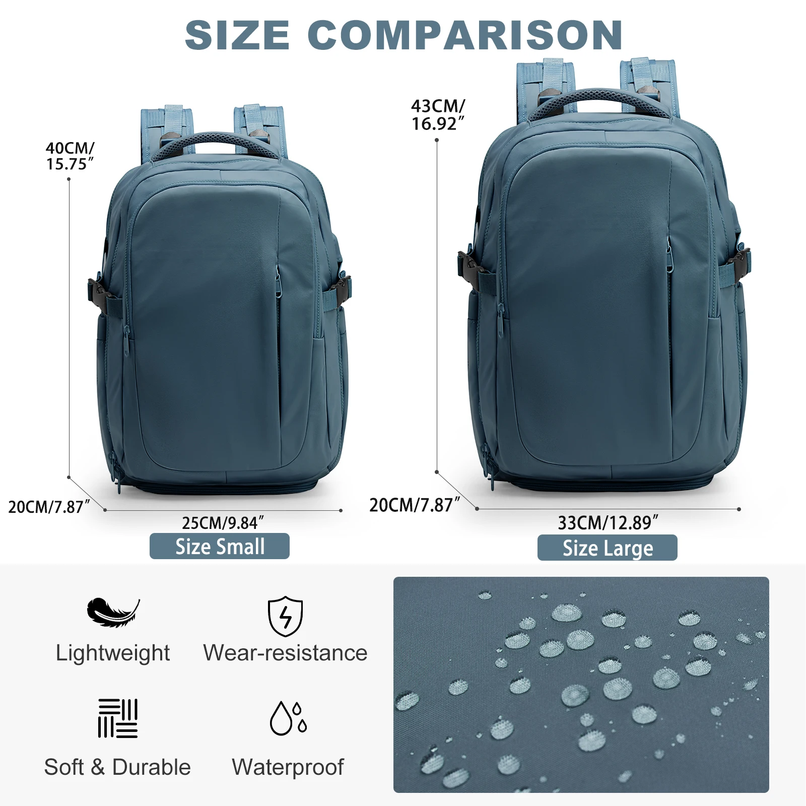 Travel Backpack for Women Men Carry On Luggage Ryanair 40x20x25 Backpack, Large Casual Weekend Bag College Laptop Backpack Work