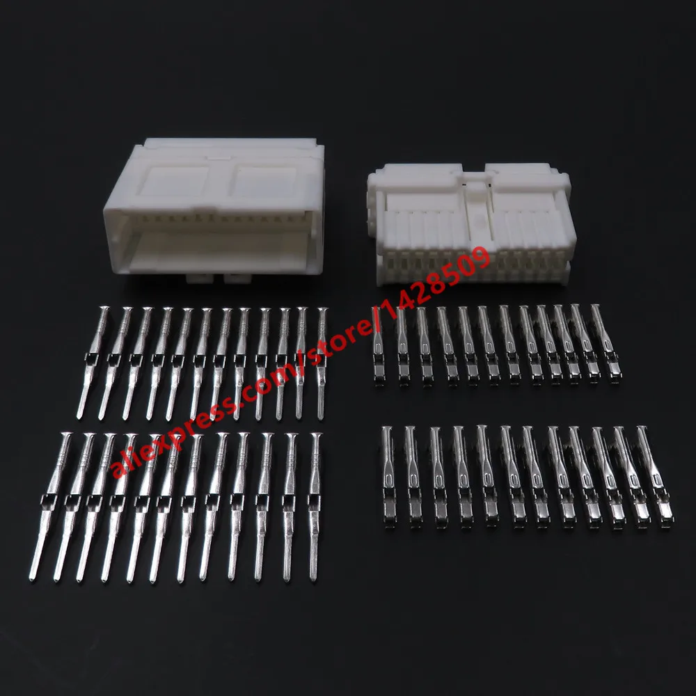 1 Set 24 Pin 1123364-1 MG653033 1123387-1 Automobile Parts Auto Electric Harness Plastic Housing Unsealed Socket With Terminal