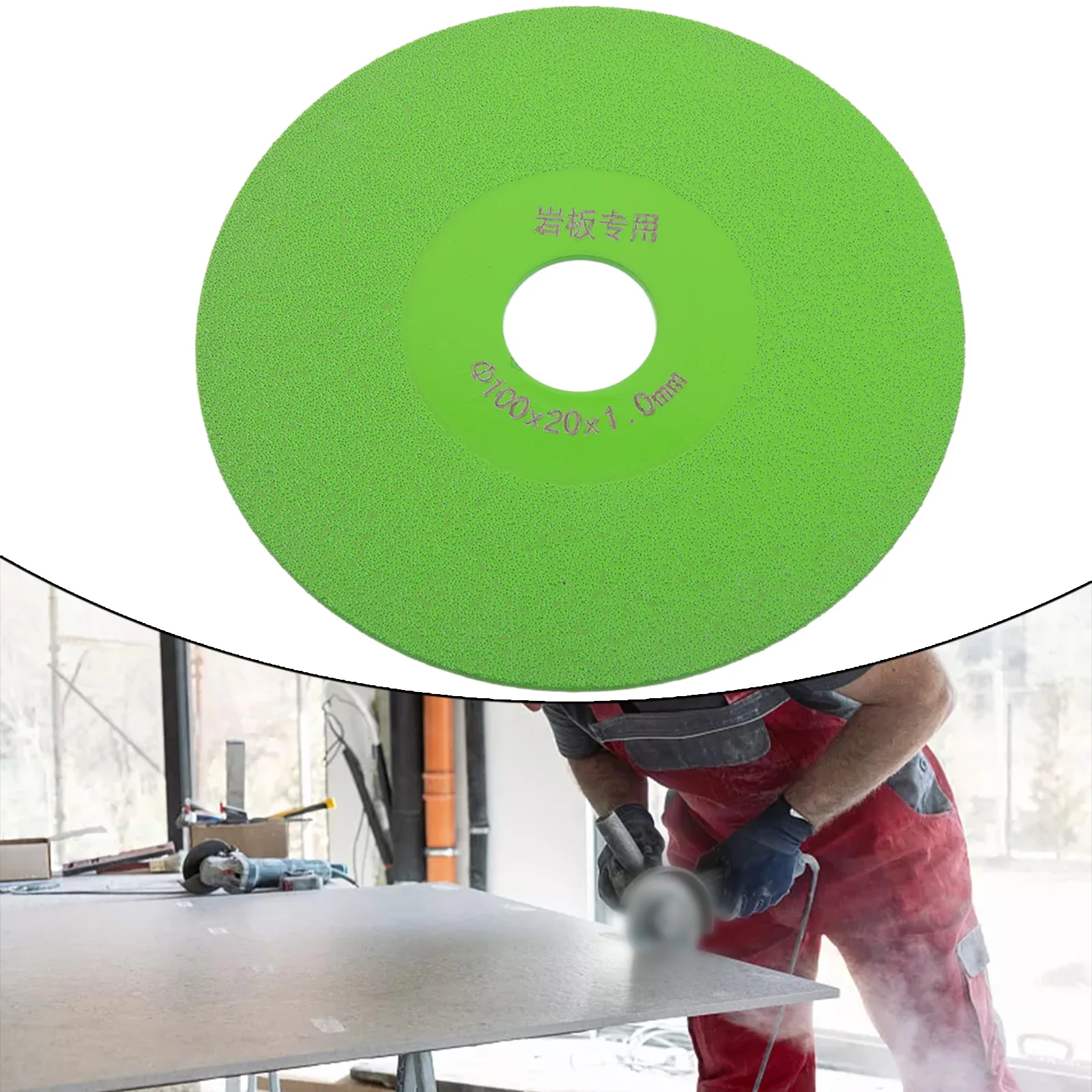 100×20×1mm Tegeldoorslijpschijf Diamant Marmer Zaagblad Keramische Jade Slijpschijf Mangaan Staal Emery Diamond Blades