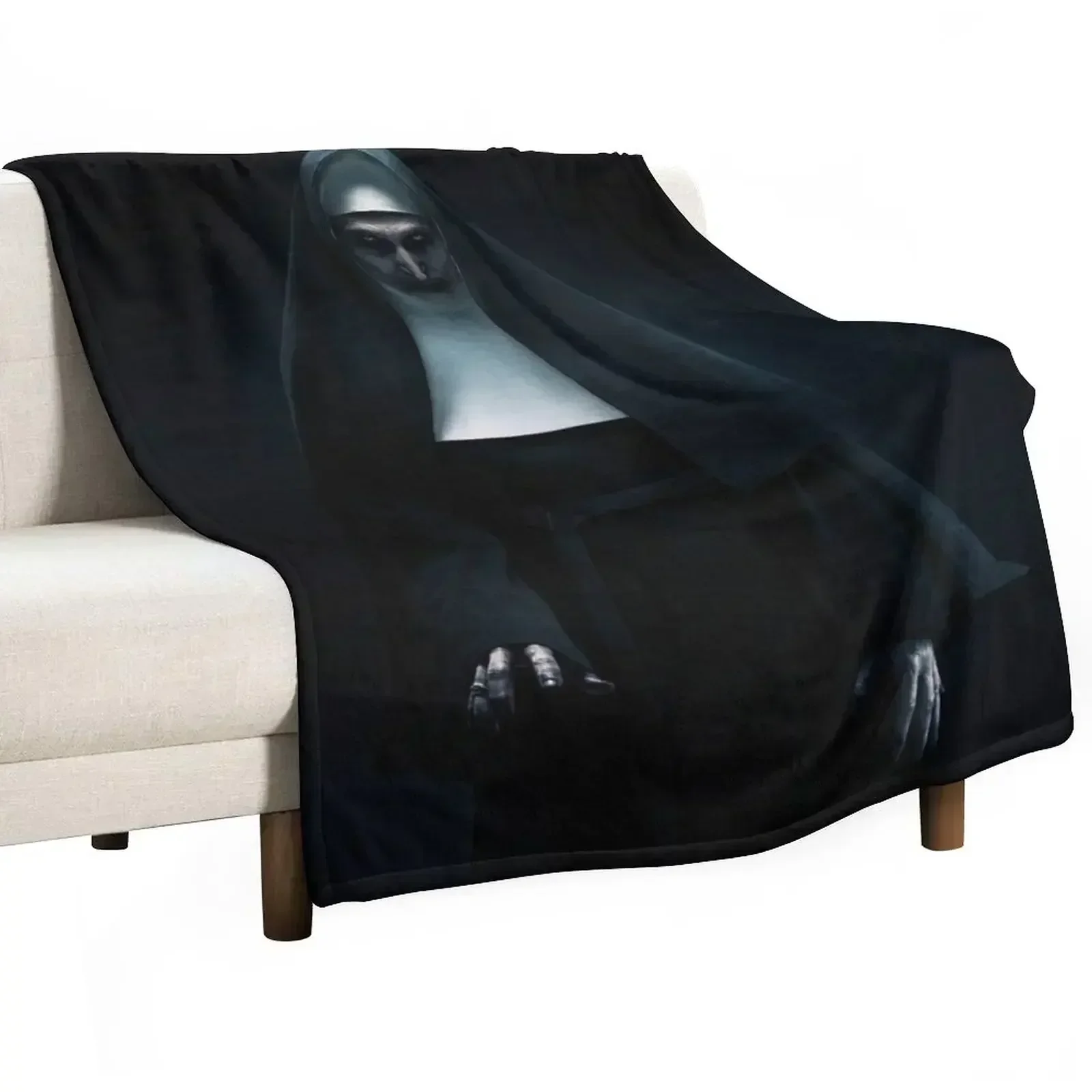 

The Nun Demonic Sister Valak Throw Blanket Cozy Throw Blanket Birthday Gift for Him Her
