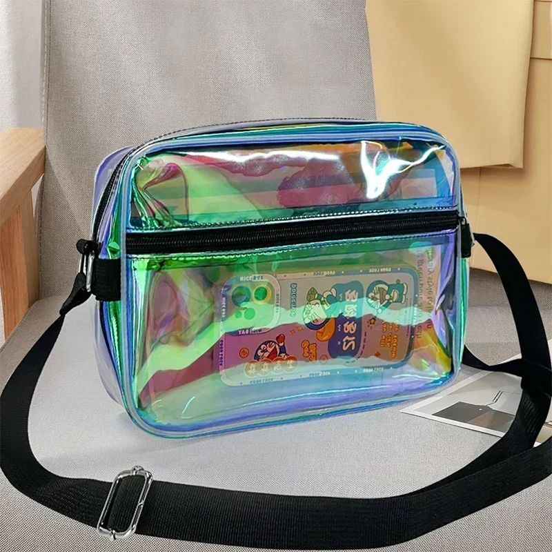 ONEART holographic Crossbody bag for Women,iridescent Shoulder Bag with Adjustable Strap,Fashion Fanny Pack for Concerts