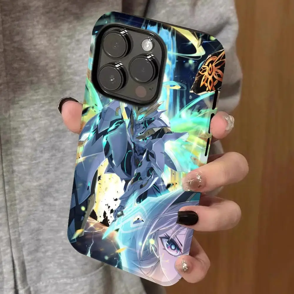 

Star Rail Firefly Phone Case Double-layered 2-in-1 Film Case For IPhone 16 15 Promax 14 13 Pro 12 11 plus Samsung S Covers