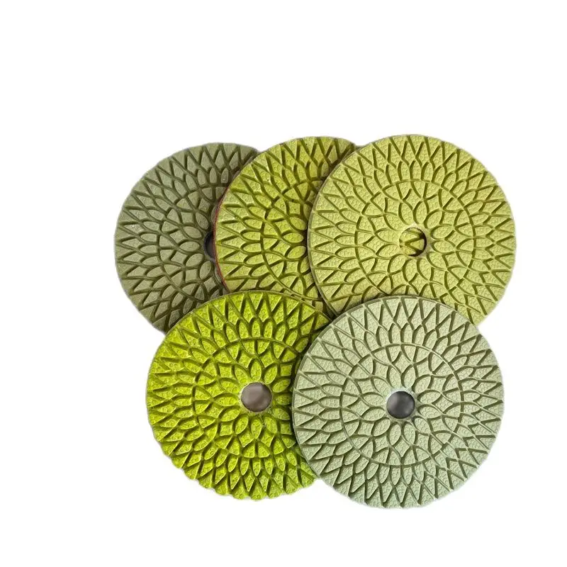 

5Pcs/Set 5 Steps Polishing Pad Flexible Wet Use Premium Diamond Granit Polishing Tool Marble Concrete Grinding