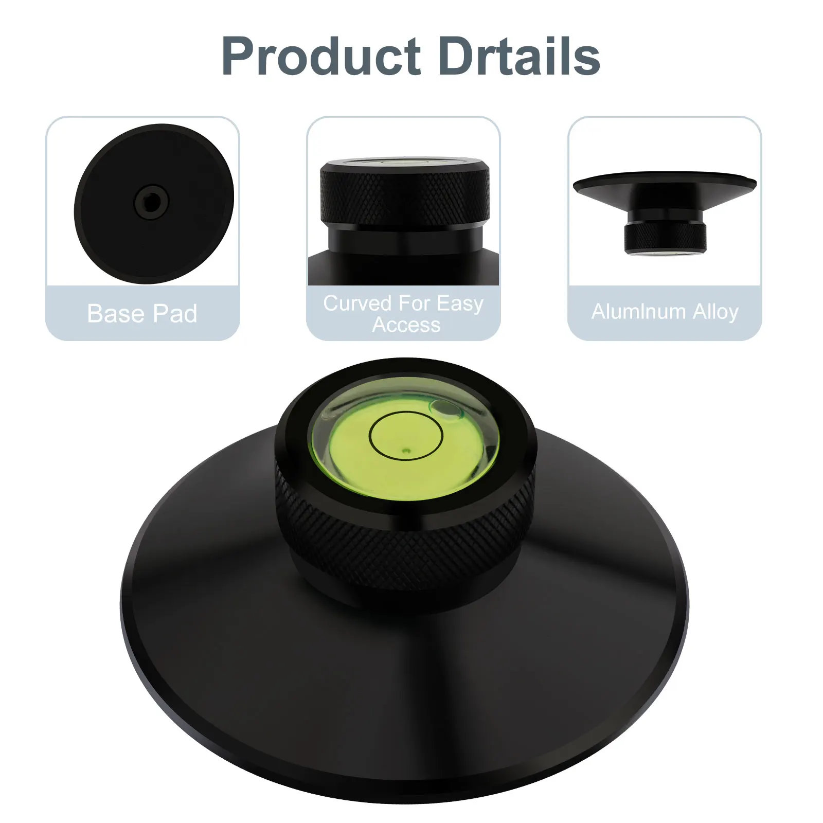 Disc Stabilizer LP Record Weight Player Record Weight Balanced Vinyl Turntable Clamp Aluminum Vibration Reducer for  Accessories