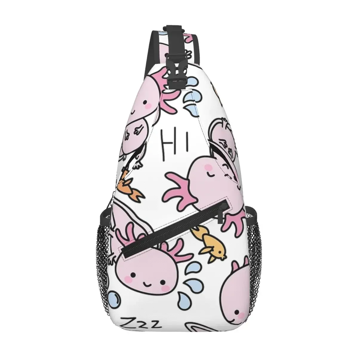

Нагрудная сумка Swimmy Axolotls, мужской рюкзак через плечо, нагрудная сумка, дорожный походный рюкзак, сумка на плечо