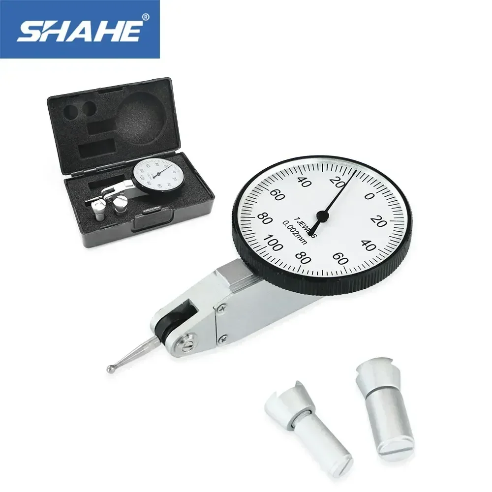 

0-0.2mm Lever Dial Test Indicator Precision Dial Indicator Lever Dial Gauge 0.002mm Dial Test Holder Indicator