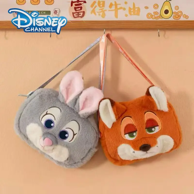 

Disney Zootopia Crossbody Bag Cartoon Cute Figure Nick Judy Change Phone Lipstick Storage Bag Commuting Portable Birthday Gift