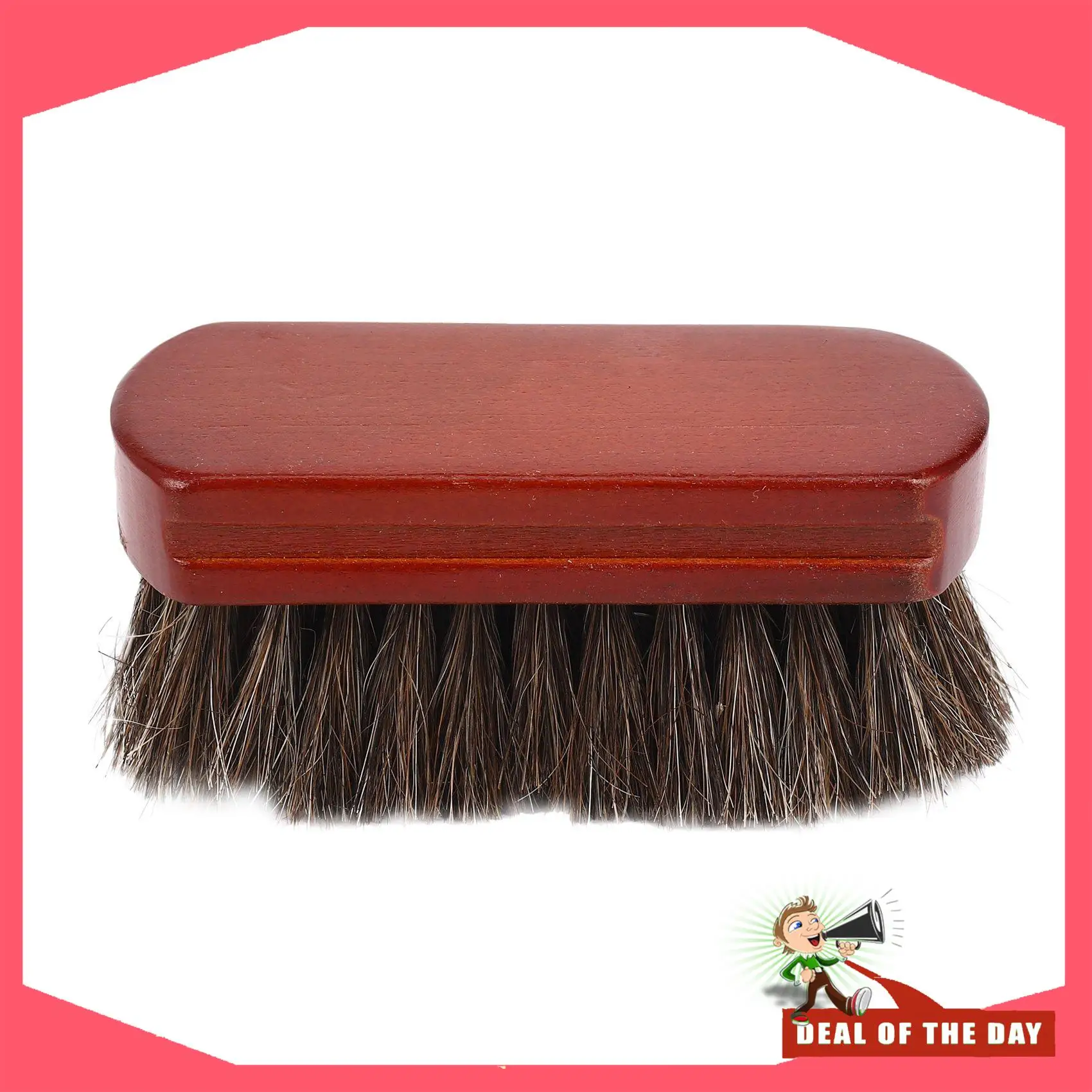 Escova de barba com cabo de madeira, entrega em 24 horas, cabelo de cavalo natural, bigode, limpeza facial de barba, escova de barbear masculina, barbeiro, salão de beleza, appl