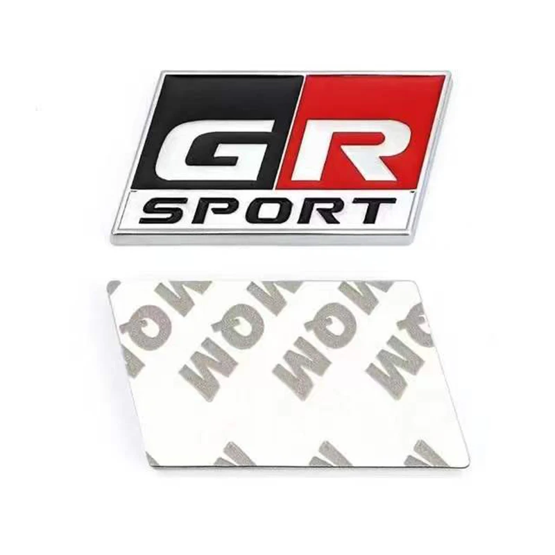 3D GR Sport Logo Car Decal Front Hood Grille Emblem Badge Sticker For Toyota HV YARiS RZ RC RS Prius Lexus Harrier GRMN Stickers