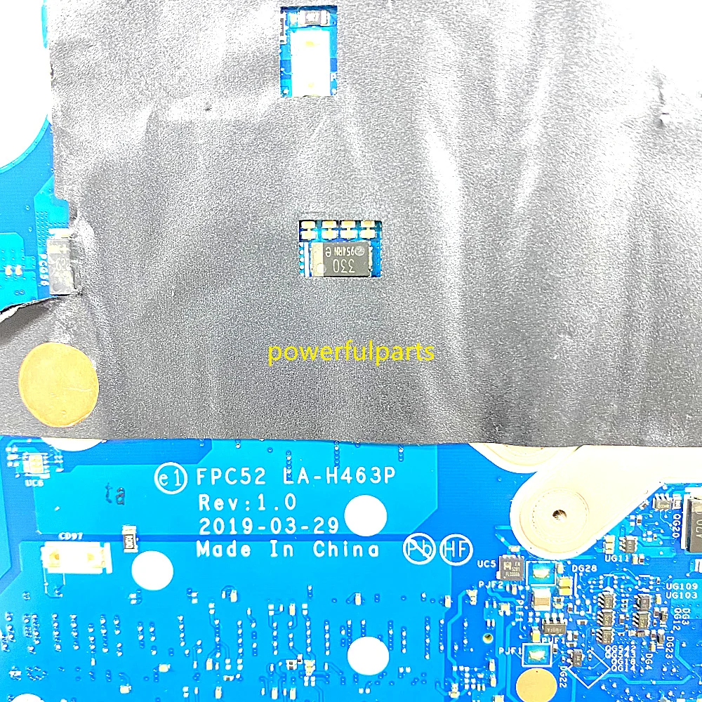 100 % funktionsfähig für HP 15T-DK 15-DK Motherboard L58867-601 L58866-601 FPC52 LA-H463P i5-9300H i7-9750H CPU Gtx1660 6 GB Grafik