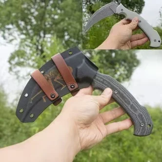 Outdoor EDC Multi Purpose Sharp Tactical Sickle Rural Portable Multi Functional Hand Tool