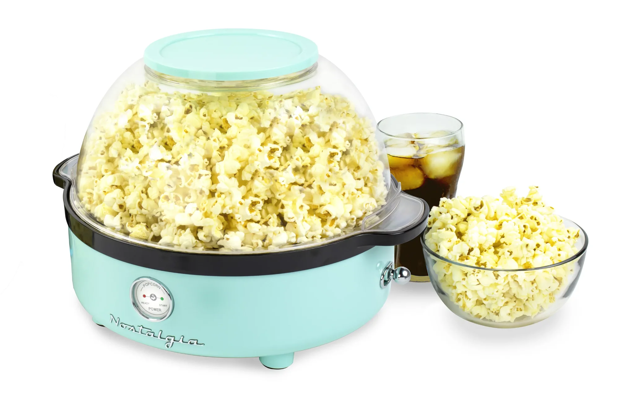 Popcorn Maker Machine for Home  CLSP6AQ 6 QT Classic Retro Stirring