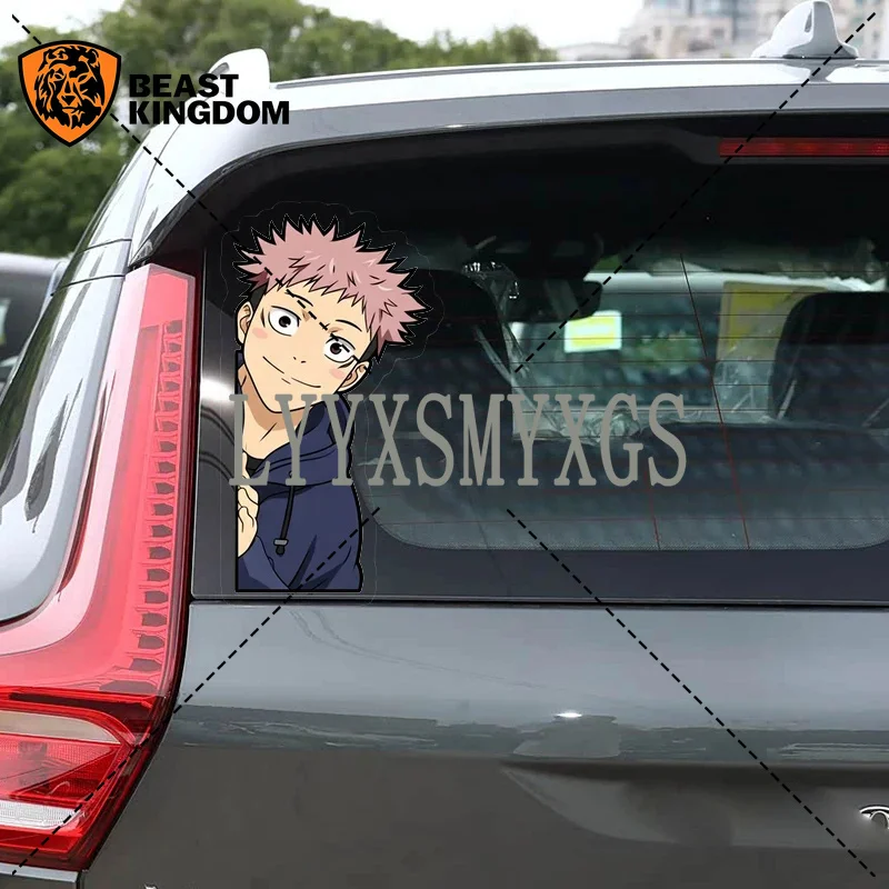 Self-Adhesive Custom Jujutsu Kaisen Peeker Car Stickers Waterproof Sunscreen Vinyl Decal PVC Wholesale Car Decoration