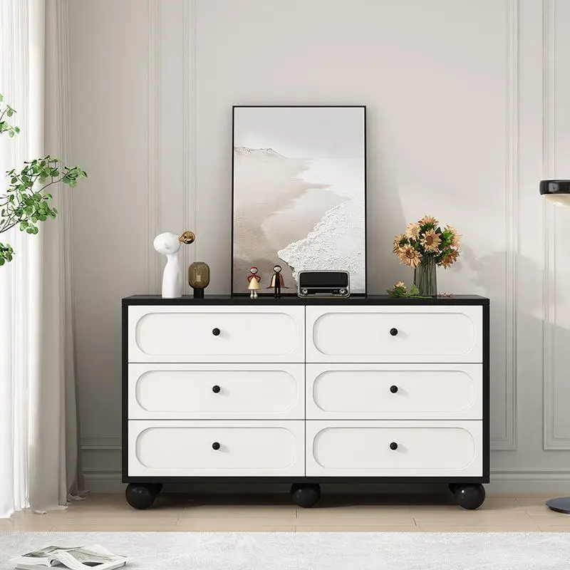 chest of drawers three four five bucket cabinet living room locker bedroom storage cabinet wardrobe cream wind dresser integrate
