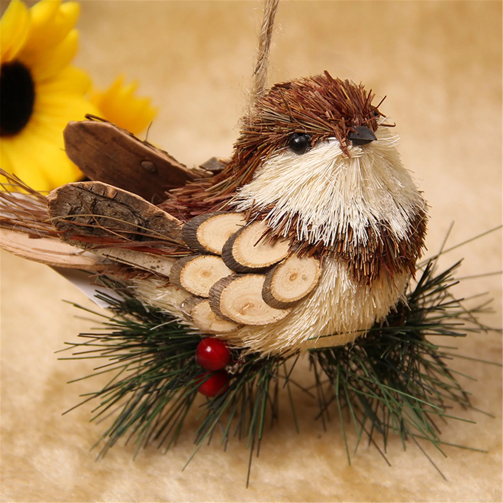 1pcs DIY Decoration Grass Hanging Gift 11x 7 x10cm Simulation Bird Christmas Artificial Pendants For Gatherings And Holiday