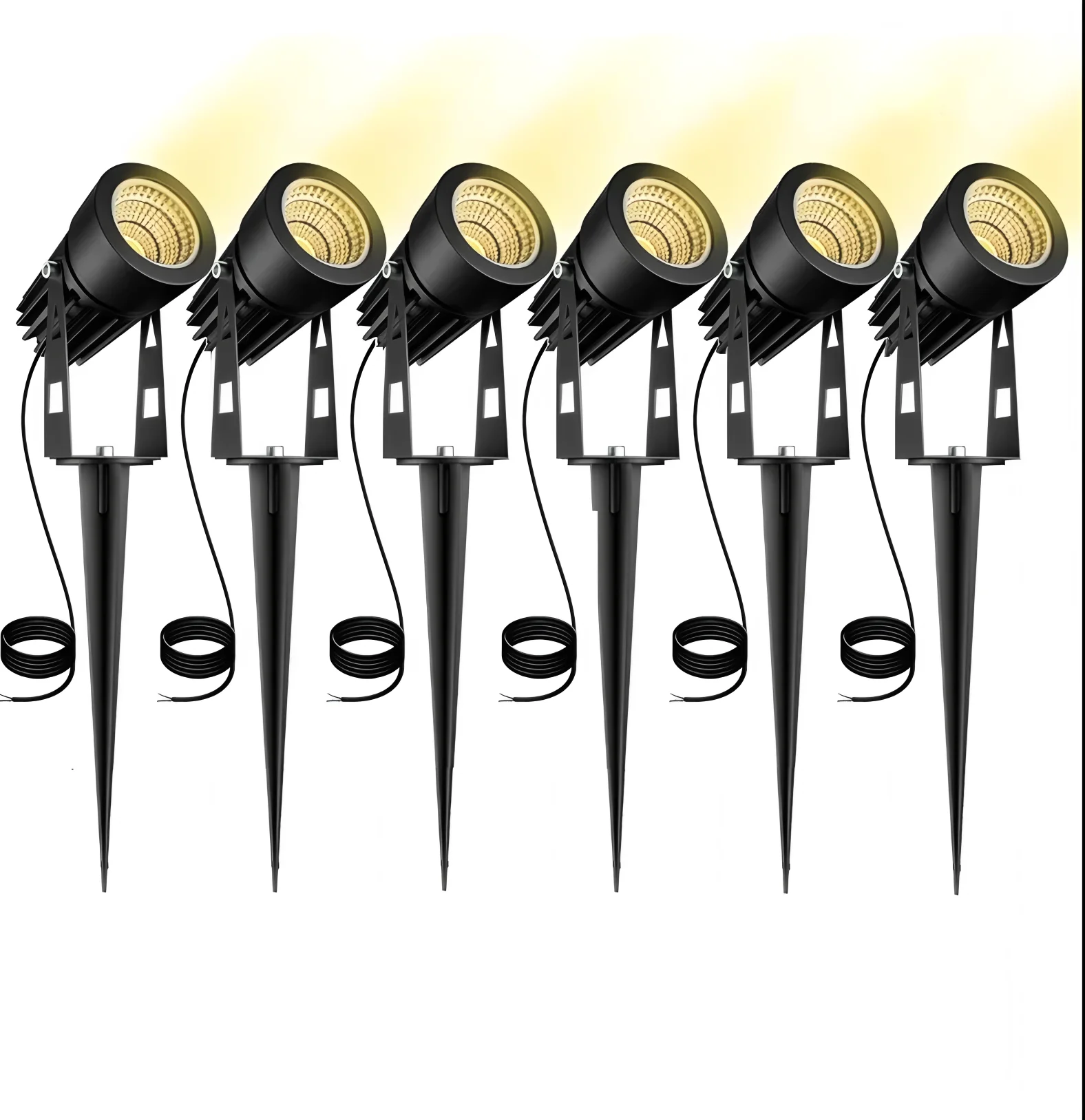 LED COB Spike Lawn Light 3W 5W Outdoor Garden Lighting IP65 Waterproof LED Garden Path Spotlight AC85-265V DC12-24V 0.5m Cable