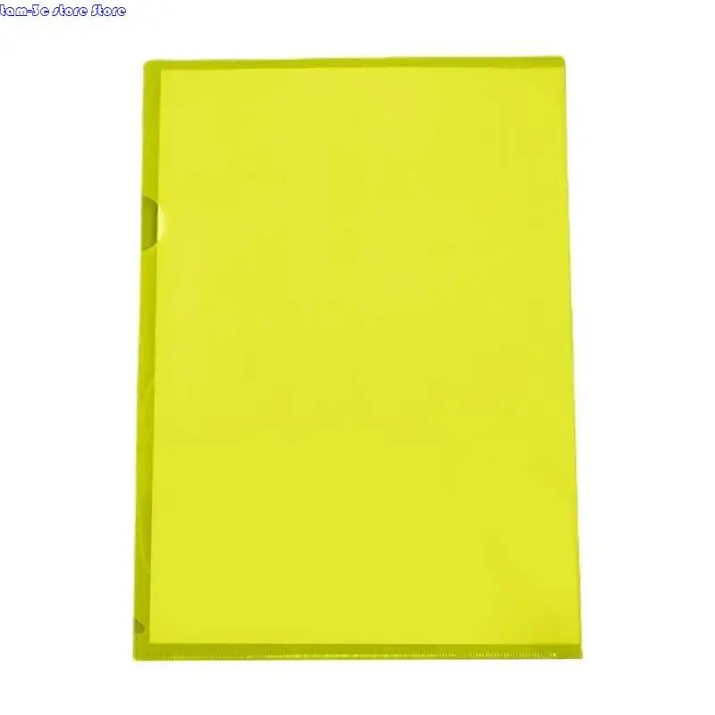 

D0UA 6 Colors A 4 Plastic Folder Office Organizers A 4 Plastic Sleeves L Type Folders