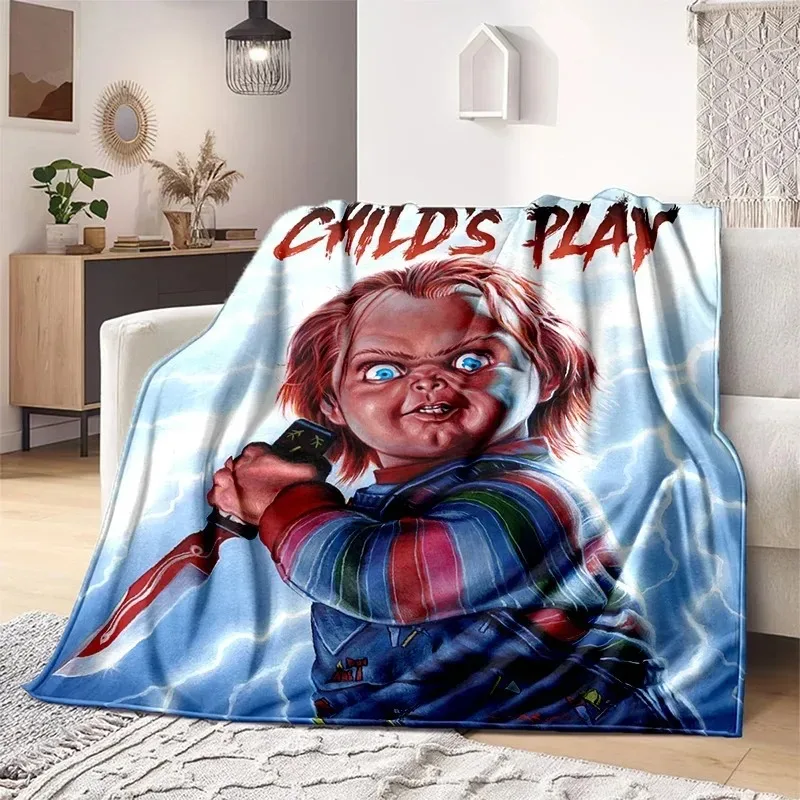 Halloween Throw Blanket Horror movie Annabelle Blanket Soft Home Plush Sheet Sofa Cover all Seasons Travel Warm Blanket Decor