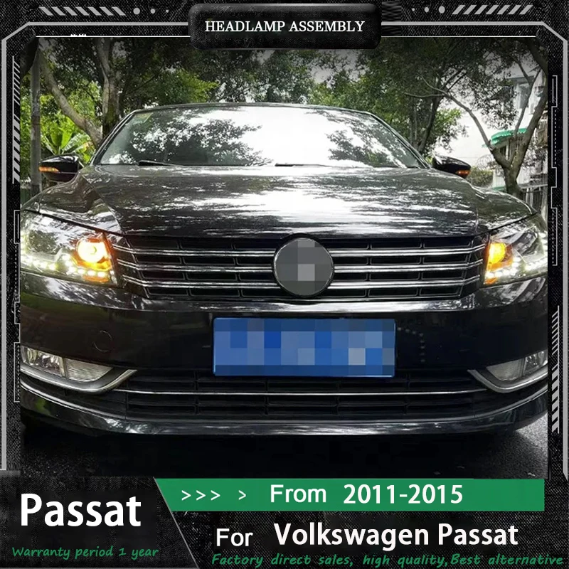 

Car Headlight For VW Passat B7 US LED Headlights 2011-2015 Head Lamp Car Signal Projector Lens Automotive Accessories