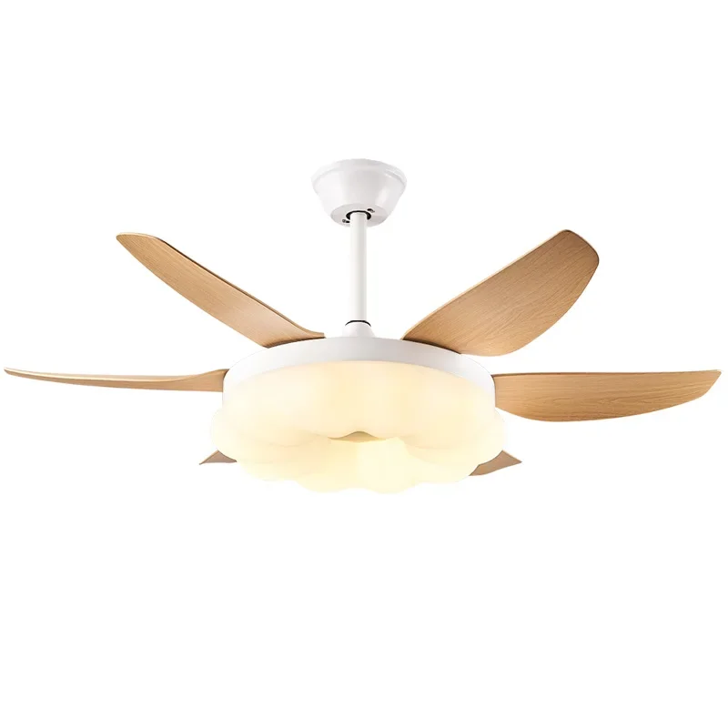

Modern simple fan light dining room ceiling fan light living room integrated ceiling with chandelier 110V