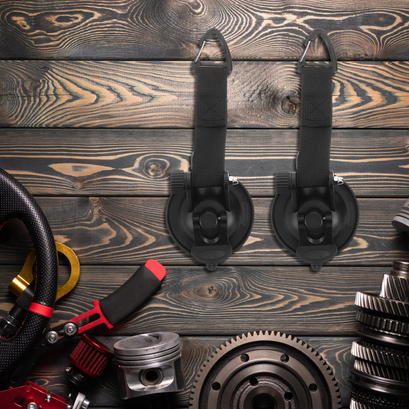 

2 Pcs Camping Hook Hooks Awning Suction Cup Anchor Securing Vacuum Tent Accessories Light with Plastic