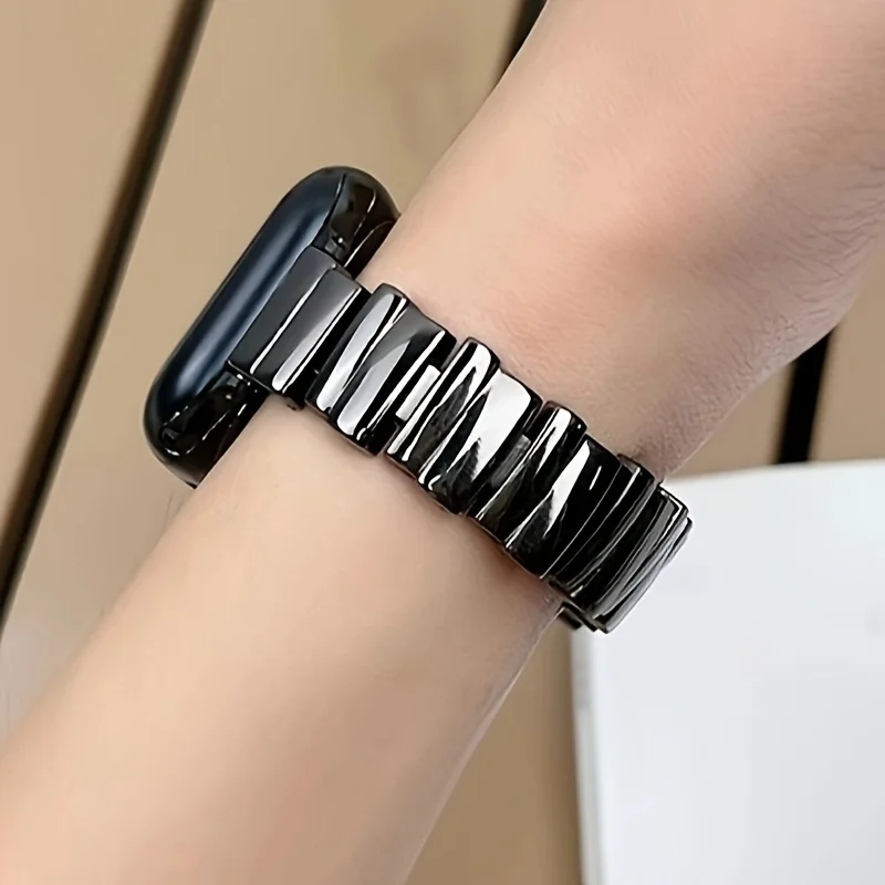 رقيقة عدم انتظام حزام معدني ل سوار ساعة يد آبل 45 مللي متر 44 49 38 40 42 41 مللي متر النساء سوار المعصم لسلسلة iWatch 9 8 7 6 SE 5