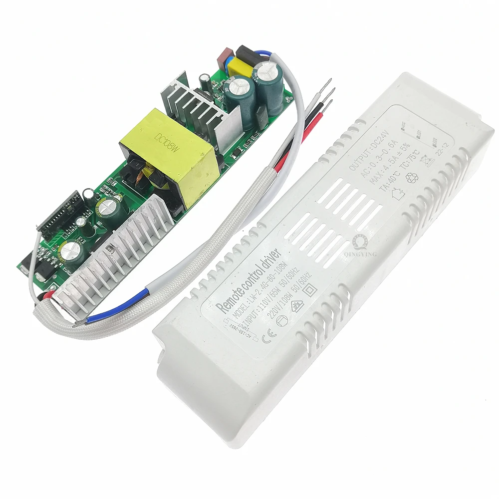 Uscita 24V 2.4G telecomando LED driver 80-108W power supply per dual colors LED strip dimming e cambia colore