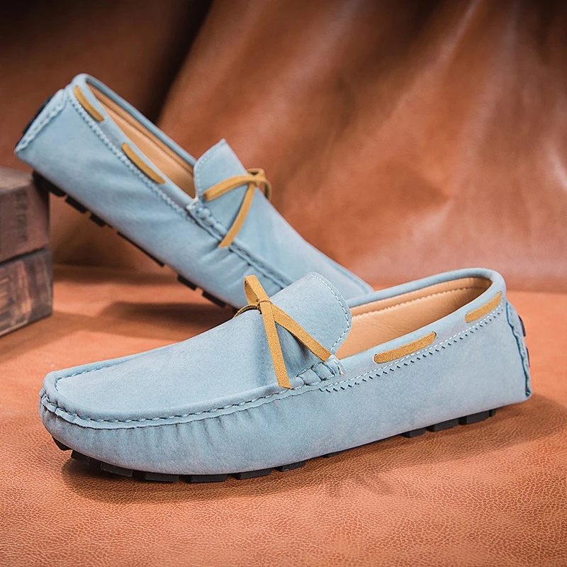 ELUVA رجل المتسكعون الانزلاق على أحذية مريحة خفيفة الوزن عدم الانزلاق تنفس أحذية مشي لينة سوليد عادية كبيرة الحجم 2025 جديد #2