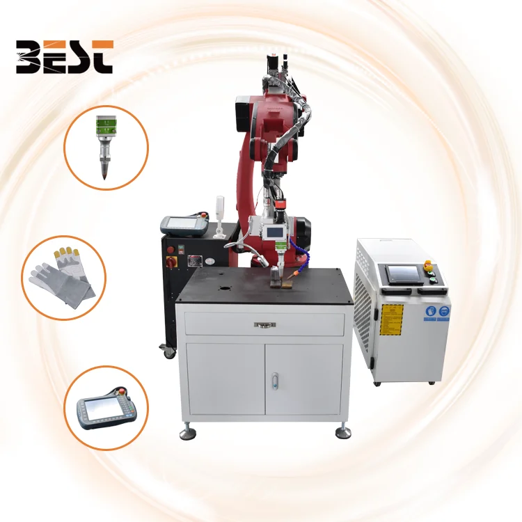 Six-axis robotic arm fiber laser welding machine 1500w platform welding machine