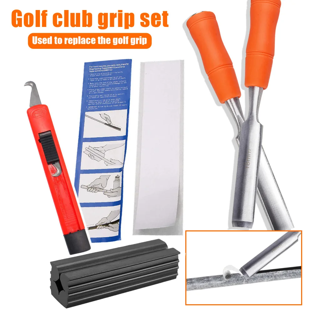 Golf Club Repair Tool Set Hook Double Sided Tape Rubber Clamp Accessory Fixer Maintenance Kit For Golfers