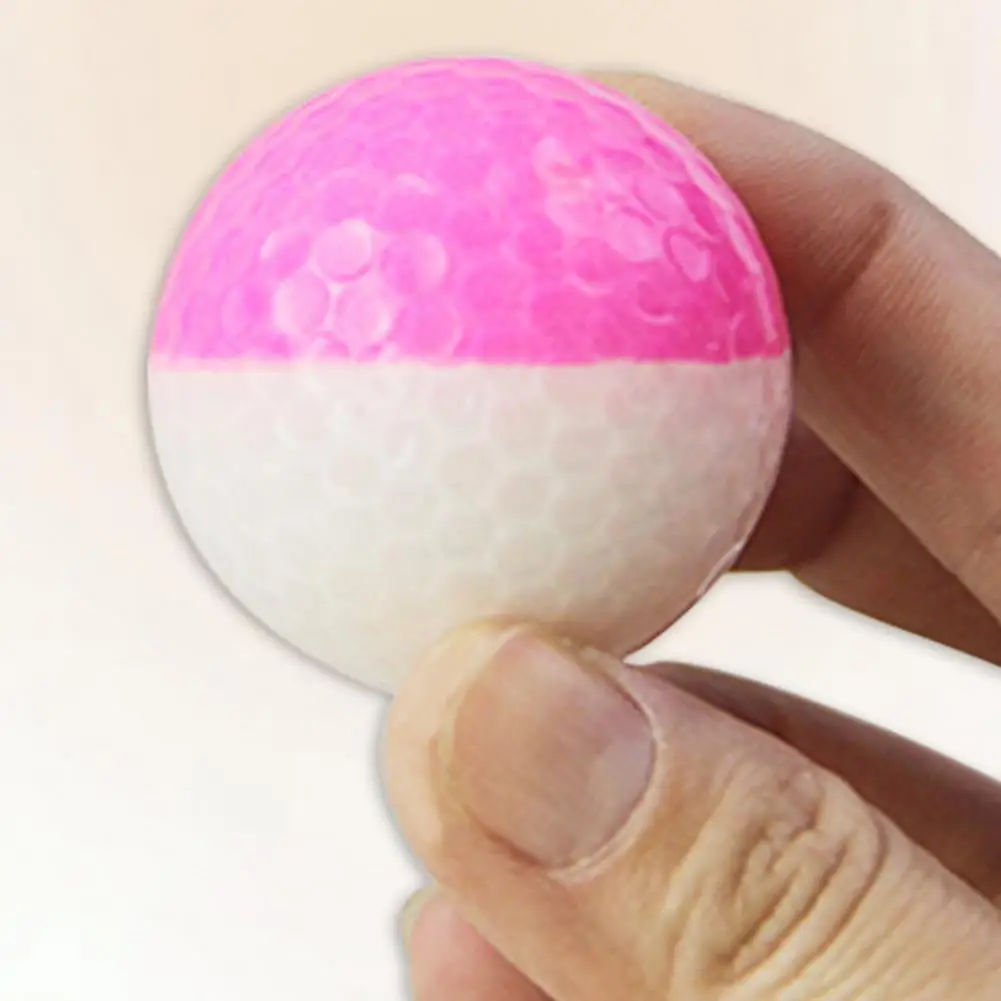 Two-color Splicing Golf Ball Colorful Lightweight Golf Balls for Control Unique Accessories for Golfers Golf Gifts for Men