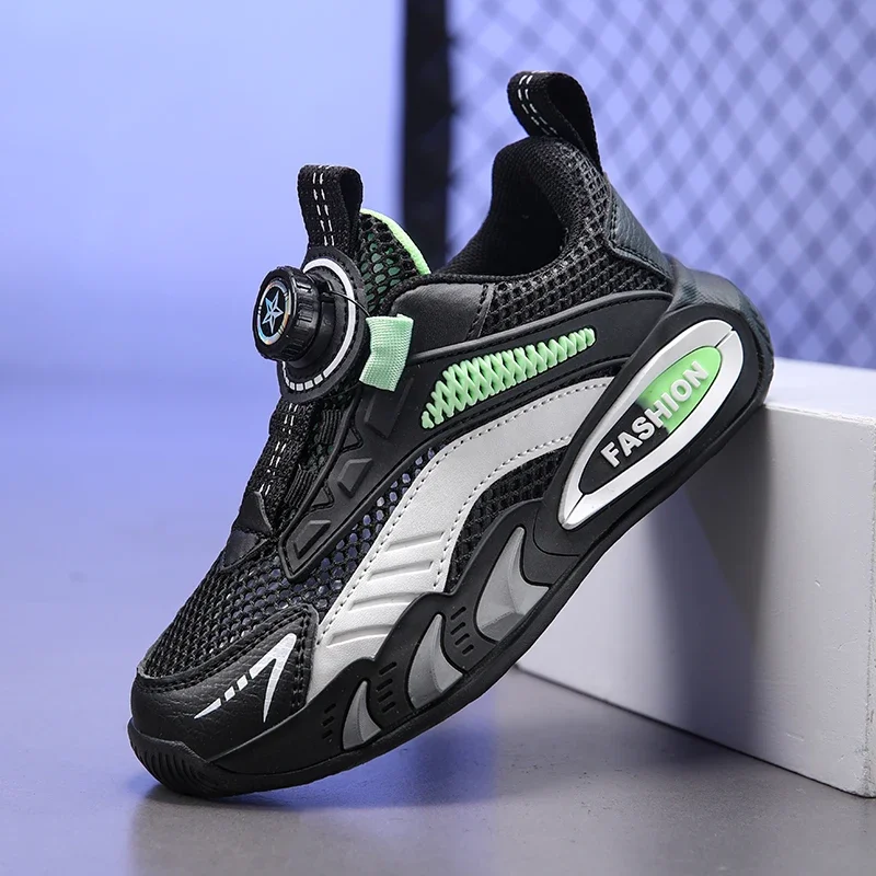 NEW Kid Sneakers Sport Shoes for Boys Fashion Leather Children Breathable Mesh Comfort Shoe Casual Walking Outdoor Running Shoes