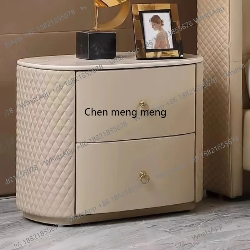 

Aesthetic Bedroom Modern Nightstand Storage Minimalist Wood Small Apartment Bedside Table Drawers Corner Comodini Home Furniture