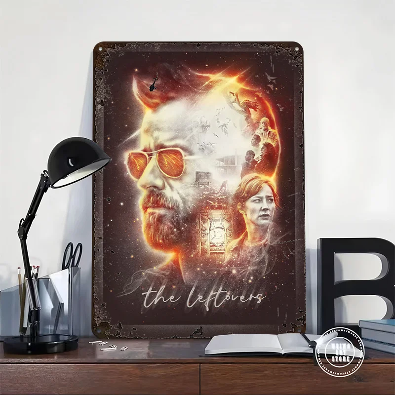 The Leftovers Tinplate Poster Custom Wall Art Vintage Metal Signs Retro Tin Plaque for Mancave Decoration Gaming Bar Accessories