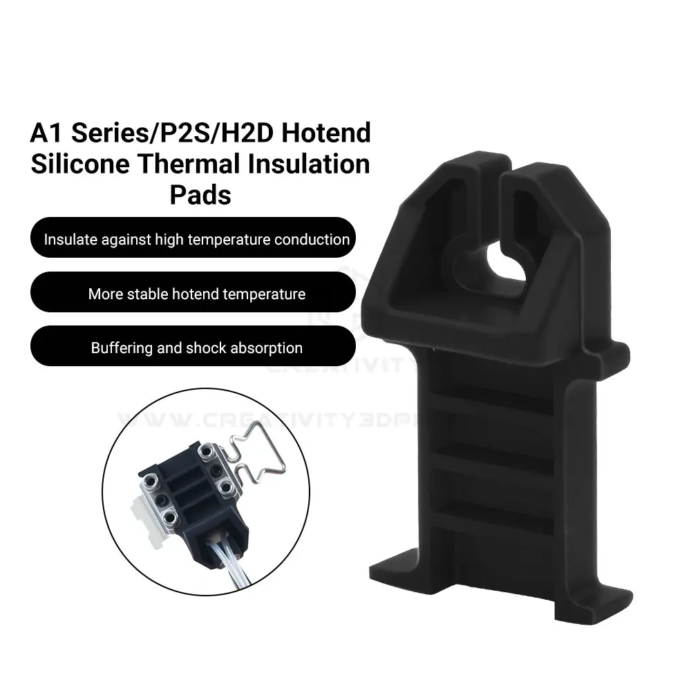 5PC Lab A1/A1 mini Hotend Silicone Insulation Pad, Hot End Silicone Protective Cover for Bamboo A1/A1mini 3D Printer