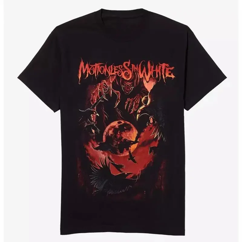 New T Shirt For Fan Motionless In White Grim Reaper Crows