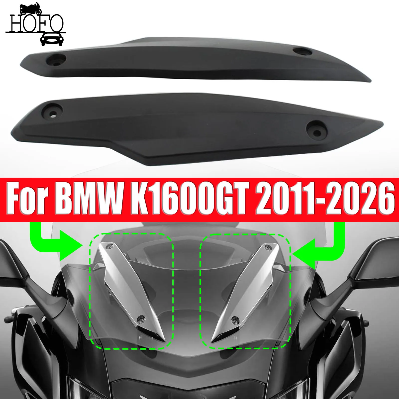 ABS Motorcycle Windshield Trim Strip Decorative For BMW K1600GT 2011-2026 K1600GTL For BMW R1200RT 2014-2018