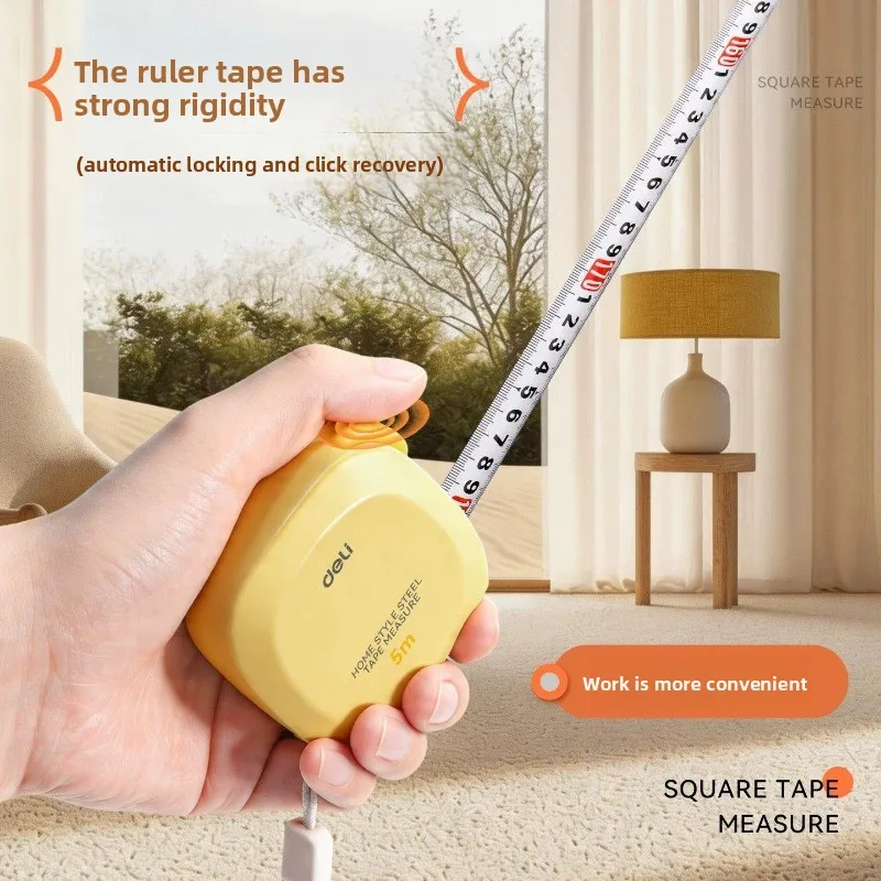 Multi Functional Household Tape Measure, ABS Shell, anti Drop and Durable, Thick Steel Ruler with Accurate Measurement, Portable