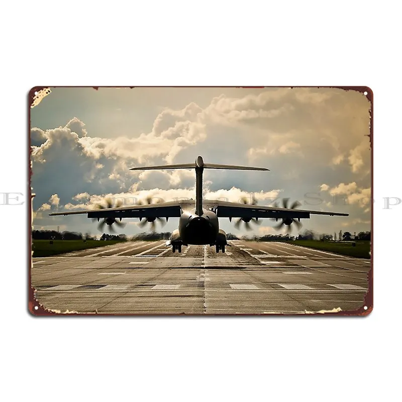 Airbus Atlas A400m Metal Signs Retro Garage Personalized Kitchen Design Tin Sign Poster