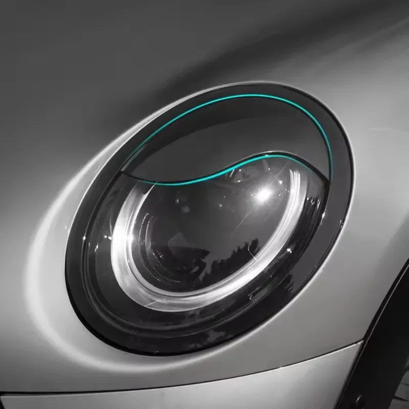 

For MINI F54 CLUBMAN F57 CABRIO 3 doors F55 F56 COOPER S Real Dry Carbon Fiber Headlight Eyebrows Cover Front Eyelids