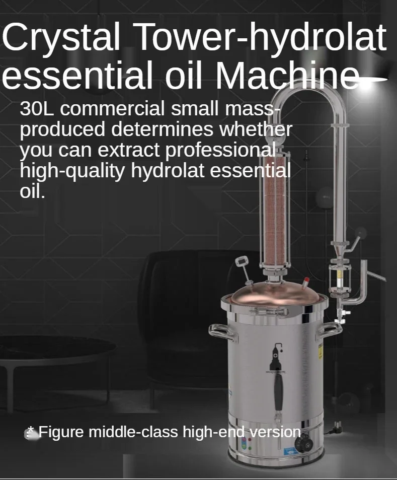 Crystal Tower Extraction Essential Oil Machine Pure Dew Essential Oil Distillator Homemade Pure Dew Essential Oil Machine