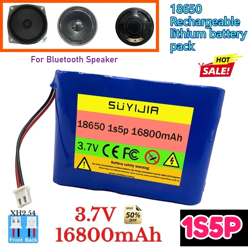 

1s5p 18650 Battery 3.7V Rechargeable Li-ion Battery Pack for LED Light Bluetooth Speaker Spare Replacement Original Battery