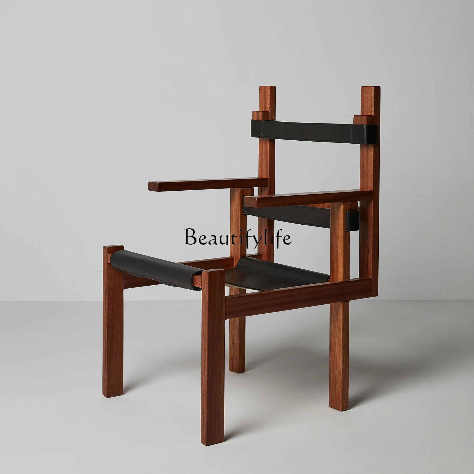 

ld6Bauhaus Chair Walnut Vegetable Tanned Leather Handmade Chair